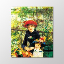 Arty Tablo Terasta Iki Kız KARDEŞ,1881 Tablo