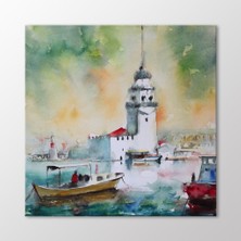 Arty Tablo Suluboya Kız Kulesi Tablo