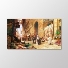 Arty Tablo Kahire'de Halı Pazarı 1862 Tablo