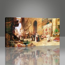 Arty Tablo Kahire'de Halı Pazarı 1862 Tablo