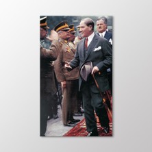 Arty Tablo Atatürk Selamlaşırken Tablo
