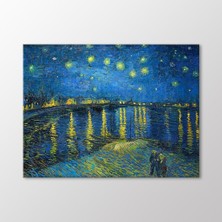 Arty Tablo Ren Üzerinde Yıldızlı Gece, 1888 Tablo