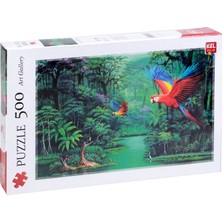 Kzl Puzzle 500 Parça Orman ve Papağan KZL-164-6