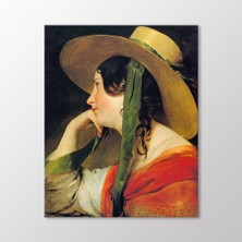 Arty Tablo Girl In A Yellow Straw Hat Tablo