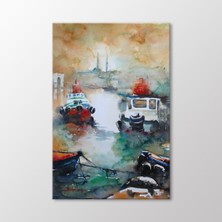 Arty Tablo Suluboya Tekneler ve Istanbul Tablo