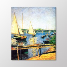 Arty Tablo Argenteuil 'de Yelkenliler, 1888 Tablo