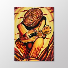 Arty Tablo Gitar Çalan Adam Tablo