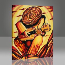 Arty Tablo Gitar Çalan Adam Tablo