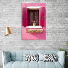 Arty Tablo Camın Önündeki Saksı Tablo