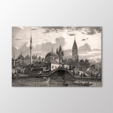 Arty Tablo Galata'da Köprü Girişi Tablo
