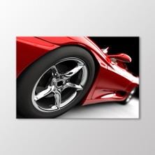 Arty Tablo Kırmızı Ferrari Tablo