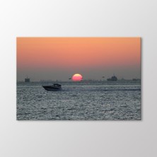 Arty Tablo Marmara'da Gün Batımı Tablo