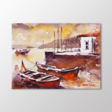 Arty Tablo Suluboya Sandallar ve Istanbul Tablo