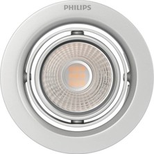 Philips Pomeron  5W 827 2700K Sarı Işık Rengi  Gömme Spot Gümüş