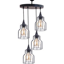 Etsylight Ametist Lüx 4 Salon Avize