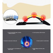 Anself Sırt Masaj Spor Streç Bel Desteği Ekipmanı - Siyah/Mavi (Yurt Dışından)