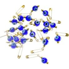 Hdmarketim Maşallahlık Iğneli Cam Nazar Boncuğu 20 Adet 1,cm 5967