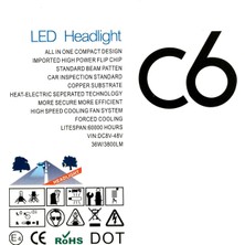 C6 H11 LED Xenon  LED Far Beyaz Yüksek Işık C6