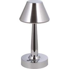 AVONNI ML-64006-K Krom Kaplama Masa Lambası LED Metal Pleksi 11cm