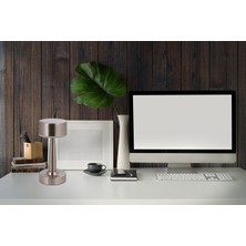 AVONNI ML-64005-N Nikel Kaplama Masa Lambası LED Metal Pleksi 11cm