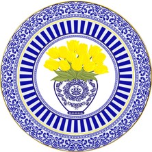 Vivas Blue Blanc Lale Tabak 28 cm