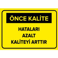 Mıgnatıs - Hataları Azalt Kaliteyi Arttır Levhası - Sac Malzeme 25 x 35 cm