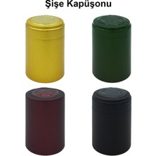 Afracam 1000 cc Yeşil Maraska Kilitli Kapaklı ve Kapüşonlu 1000 ml Köşeli Cam Şişe 1 Adet