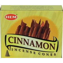 Hem Tütsü Tarçın Kokulu 10 Konik Tütsü - Cinnamon 10 Incense Cones