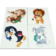 Parstek Baby Puzzle Hayvanlar Ilk Puzzle Turuncu Kutu