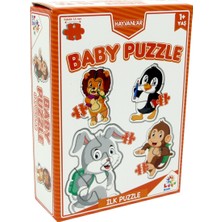 Parstek Baby Puzzle Hayvanlar Ilk Puzzle Turuncu Kutu