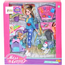 Parstek  Evcil Hayvanlı Bebek Oyun Seti - Miss Love Gaga