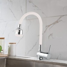 Arçe 2 Fonksiyonlu Beyaz Krom Delta Eviye Bataryası