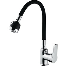 Arçe 2 Fonksiyonlu Siyah Boru Mutfak Evye Bataryası