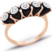 Lilarote Beştaş Elmas Yüzük