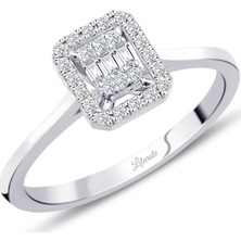 Lilarote 0.18 ct Baget Kare Tektaş Yüzük