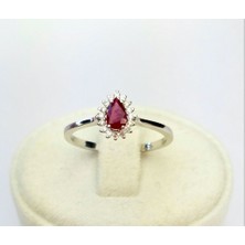 Lilarote Yakut ve Pırlanta Yüzük