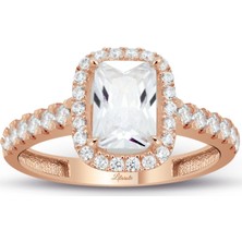 Lilarote Tektaş Rose Altın Yüzük