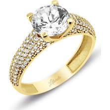 Lilarote Tektaş Çok Taşlı Yüzük