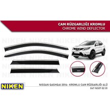 Niken Nissan Qashqai 2014 Sonra Araca Özel Kromlu Cam Rüzgarlığı