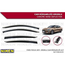 Niken Ford Focus 5 2019 Sonra Araca Özel Kromlu Cam Rüzgarlığı