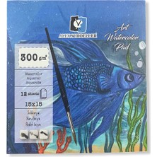 Alex Schoeller Art Sulu Boya Defteri 15X15 300 gr 12 Yaprak ALX-8837