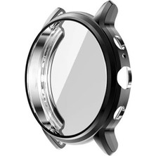 Markacase Fossil Sport FTW6022P için Tam Kaplama Silikon Kılıf Siyah