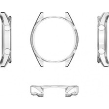 Markacase Huawei Watch GT 2 42 Mm için Silikon Kenar Koruyucu Şeffaf