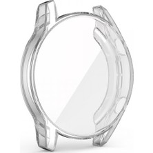 Markacase Huawei Watch GT2e için Tam Kaplama Silikon Kılıf Şeffaf