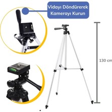 Buffer Taşıma Çantalı 130 cm Profesyonel Alüminyum Kamera Tripodu