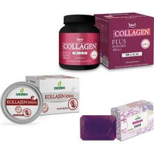 Destek  Hud Collagen Plus 300 gr + Destek Collagen Krem 50 ml + Destek Collagen Sabun 150 gr -  3'lü  Seti