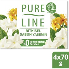 Pure Line Doğal Özler Bitkisel Bazlı Sabun Yasemin 4 x 70 gr