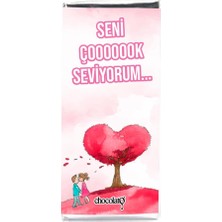 Chocolato Seni Çok Seviyorum 3 100 gr Bitter Tablet Çikolata