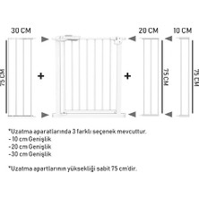 Evokids Çift Kilitli Güvenlik Kapı - Uzatma Aparatı - 20 cm