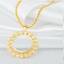 Bilezikci Ziynet Tam Altınlık Zincirli Çerçeve Kolye